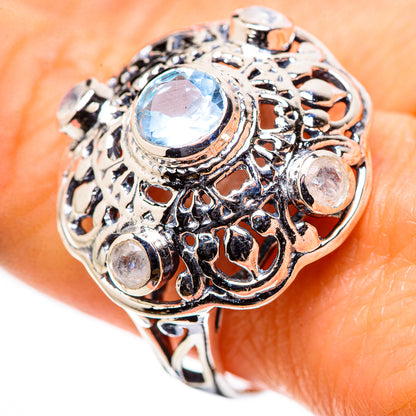 Blue Topaz Rings handcrafted by Ana Silver Co - RING132601
