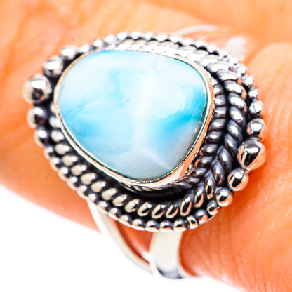 Larimar Rings handcrafted by Ana Silver Co - RING132604