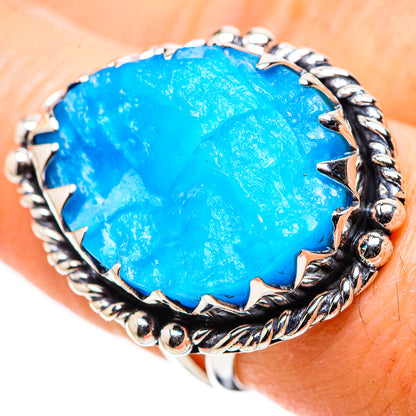 Blue Fluorite Rings handcrafted by Ana Silver Co - RING132609
