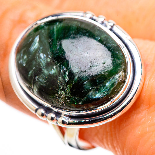 Seraphinite Rings handcrafted by Ana Silver Co - RING132611