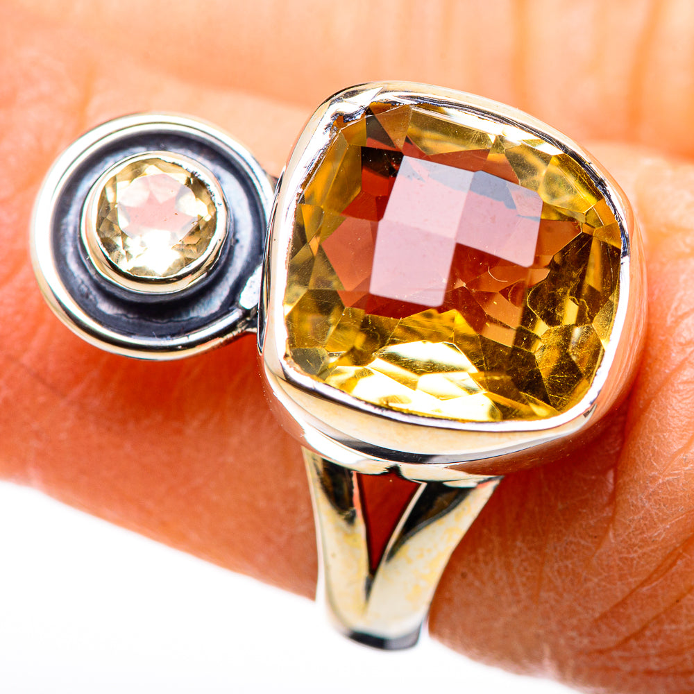 Citrine Rings handcrafted by Ana Silver Co - RING132612