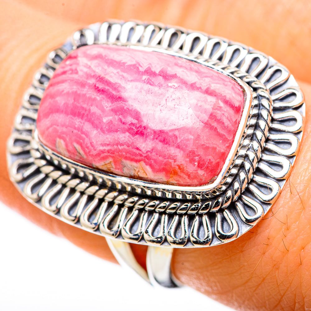 Rhodochrosite Rings handcrafted by Ana Silver Co - RING132615