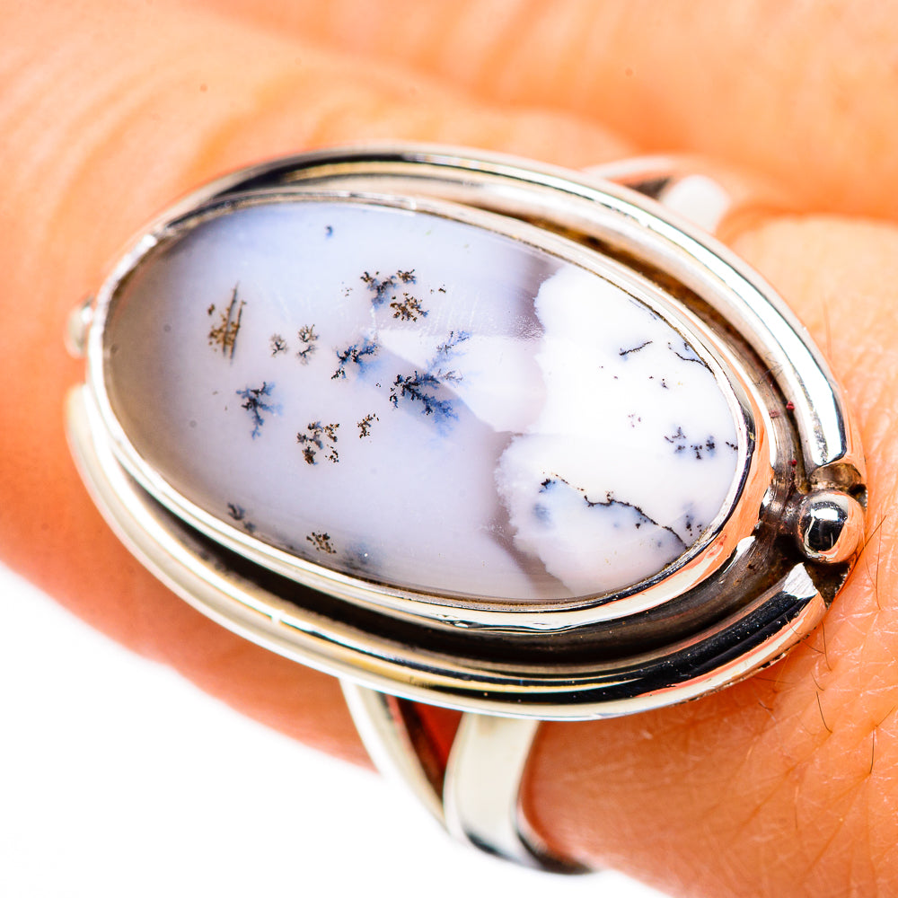 Dendritic Opal Rings handcrafted by Ana Silver Co - RING132619