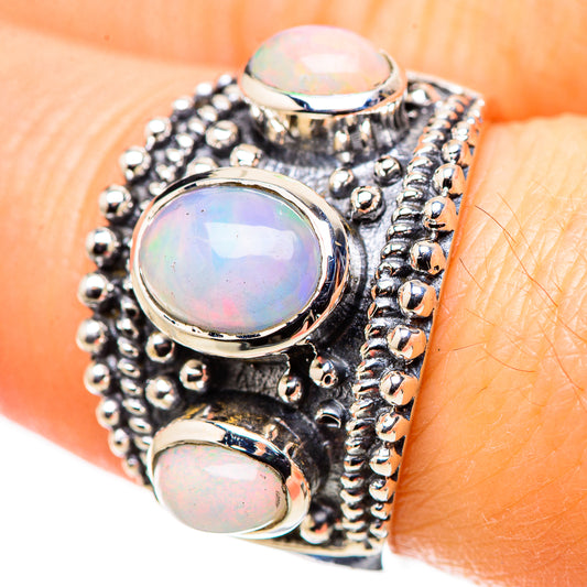 Ethiopian Opal Rings handcrafted by Ana Silver Co - RING132621