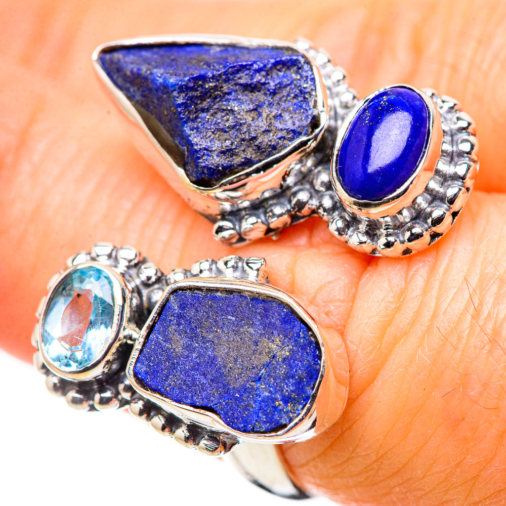 Lapis Lazuli Rings handcrafted by Ana Silver Co - RING132628