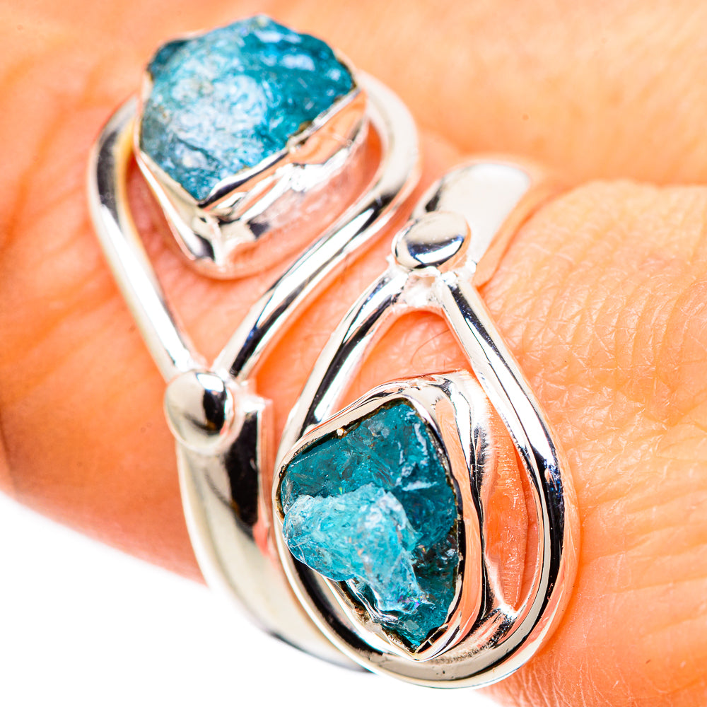 Blue Fluorite Rings handcrafted by Ana Silver Co - RING132631