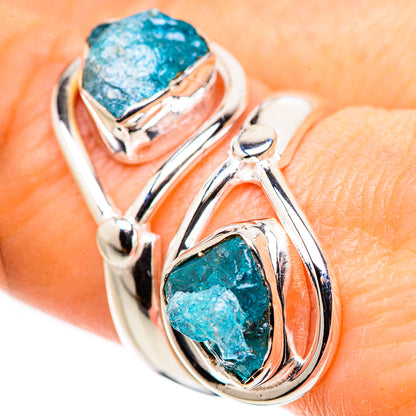 Blue Fluorite Rings handcrafted by Ana Silver Co - RING132631