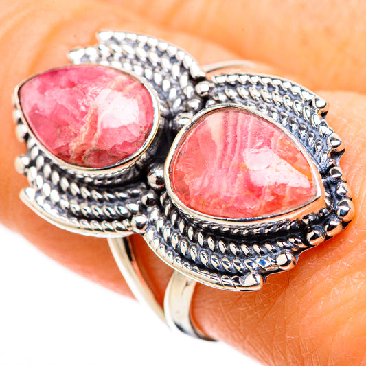 Rhodochrosite Rings handcrafted by Ana Silver Co - RING132637