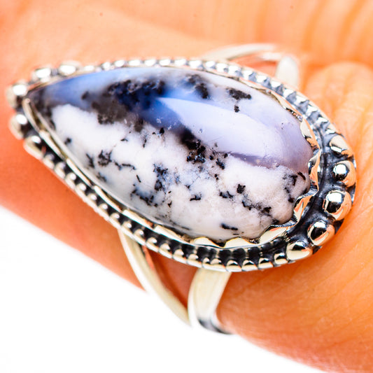 Dendritic Opal Rings handcrafted by Ana Silver Co - RING132641