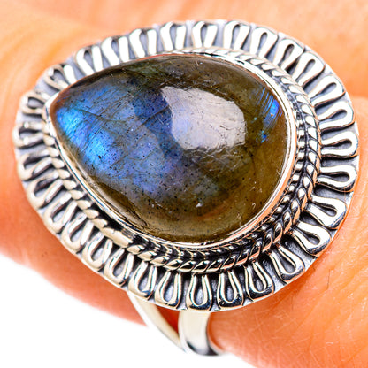 Labradorite Rings handcrafted by Ana Silver Co - RING132646