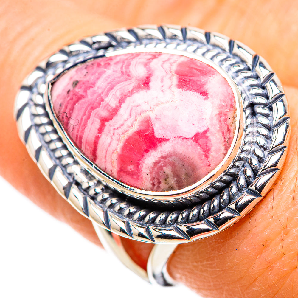 Rhodochrosite Rings handcrafted by Ana Silver Co - RING132658