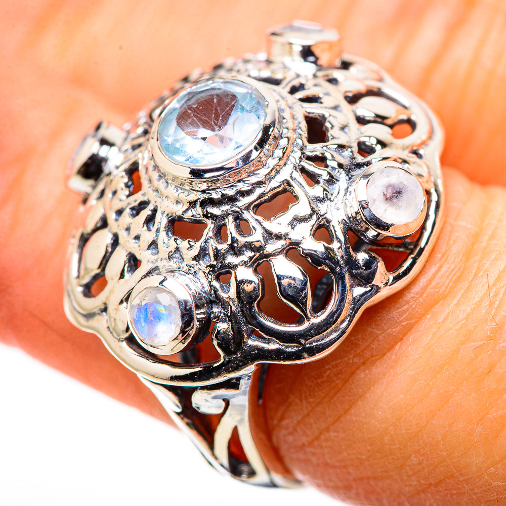 Blue Topaz Rings handcrafted by Ana Silver Co - RING132671
