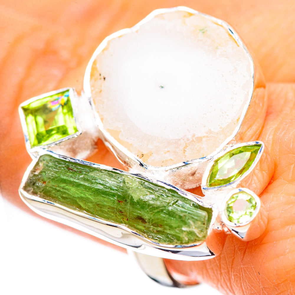 White Solar Quartz Rings handcrafted by Ana Silver Co - RING132675