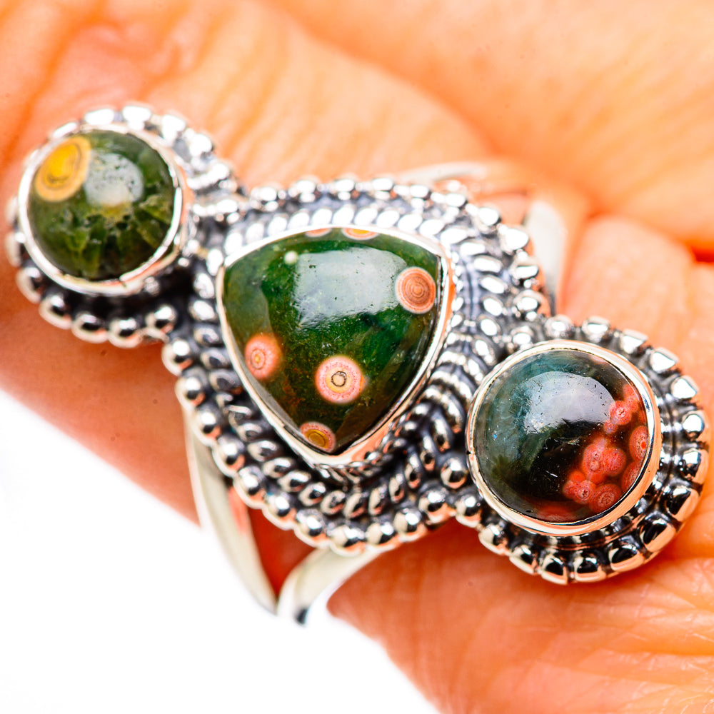 Ocean Jasper Rings handcrafted by Ana Silver Co - RING132676