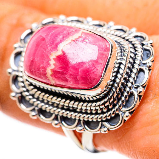 Rhodochrosite Rings handcrafted by Ana Silver Co - RING132679