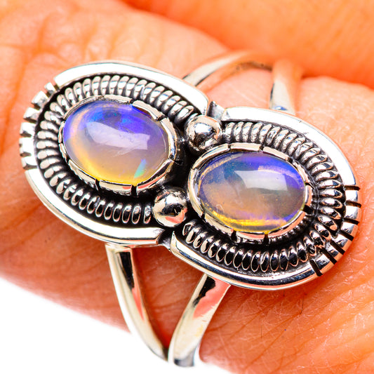 Ethiopian Opal Rings handcrafted by Ana Silver Co - RING132685