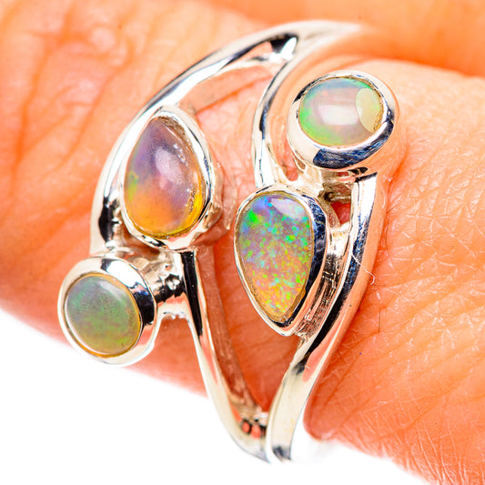 Ethiopian Opal Rings handcrafted by Ana Silver Co - RING132686