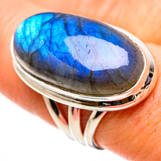 Labradorite Rings handcrafted by Ana Silver Co - RING132688