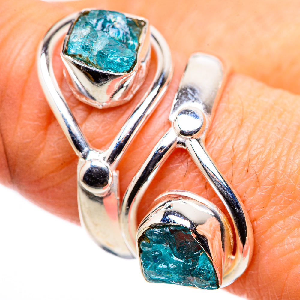 Blue Fluorite Rings handcrafted by Ana Silver Co - RING132691