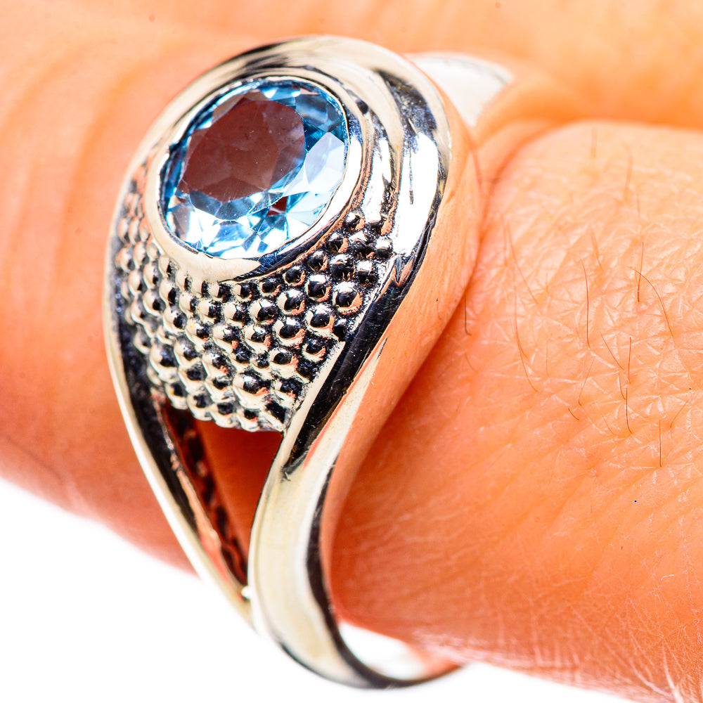 Blue Topaz Rings handcrafted by Ana Silver Co - RING132692