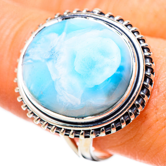 Larimar Rings handcrafted by Ana Silver Co - RING132693