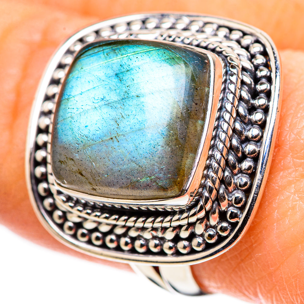 Labradorite Rings handcrafted by Ana Silver Co - RING132696