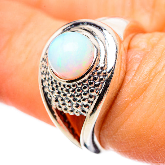 Ethiopian Opal Rings handcrafted by Ana Silver Co - RING132705