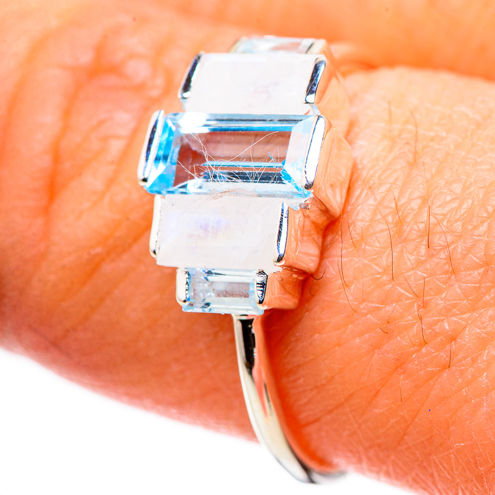 Blue Topaz Rings handcrafted by Ana Silver Co - RING132708