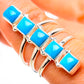Sleeping Beauty Turquoise Rings handcrafted by Ana Silver Co - RING132719