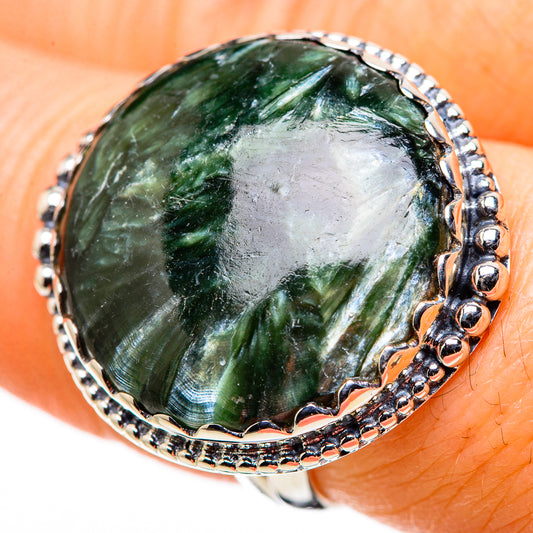 Seraphinite Rings handcrafted by Ana Silver Co - RING132720