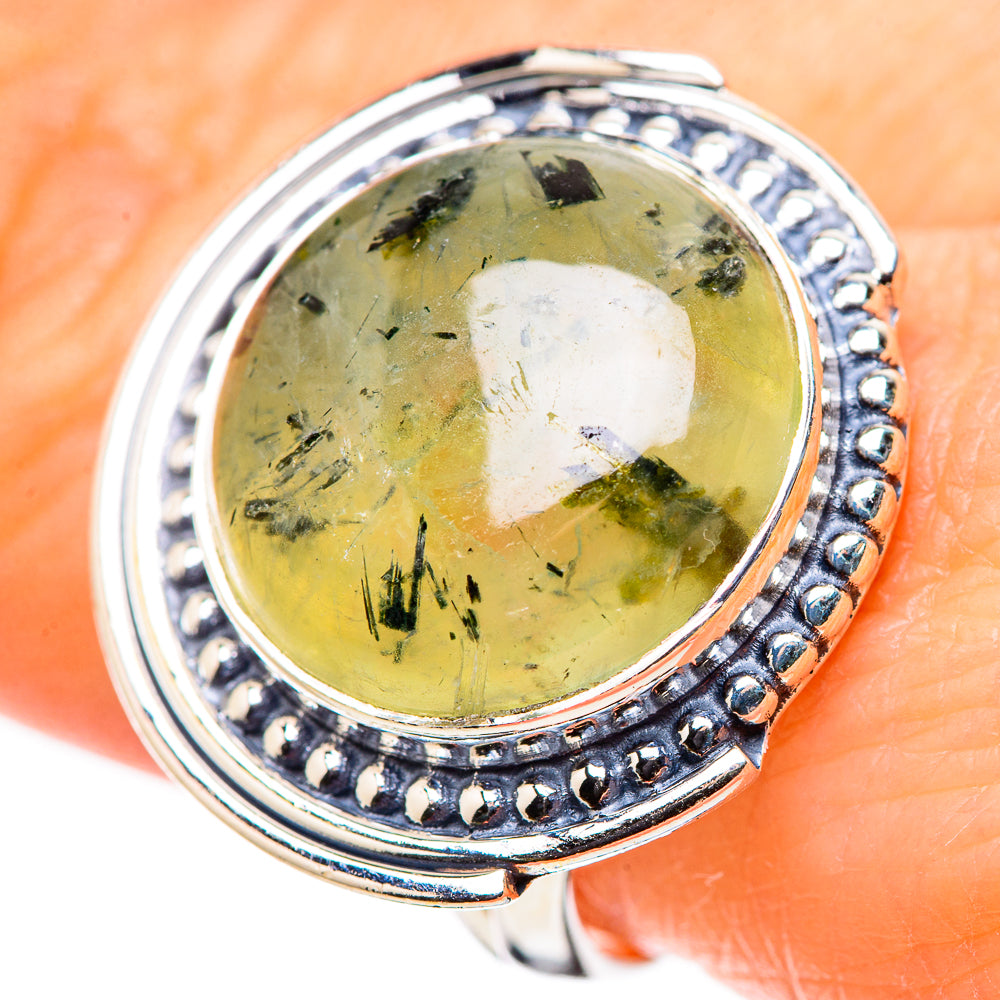 Prehnite Rings handcrafted by Ana Silver Co - RING132722
