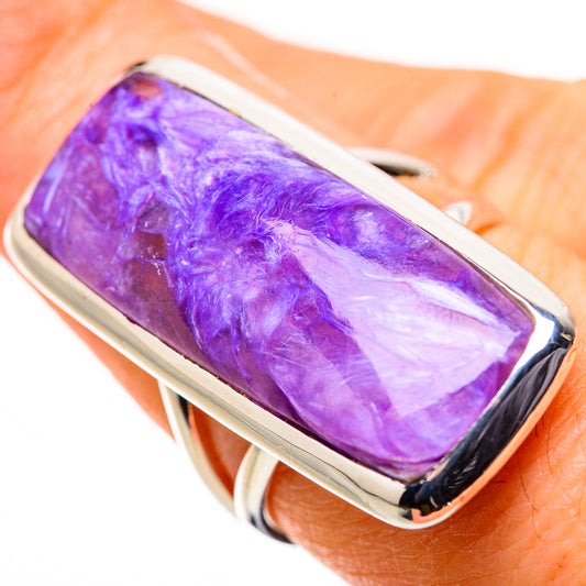 Charoite Rings handcrafted by Ana Silver Co - RING132729