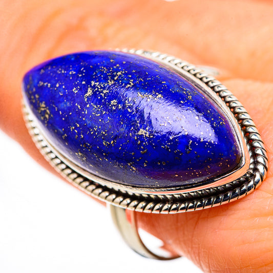 Lapis Lazuli Rings handcrafted by Ana Silver Co - RING132747