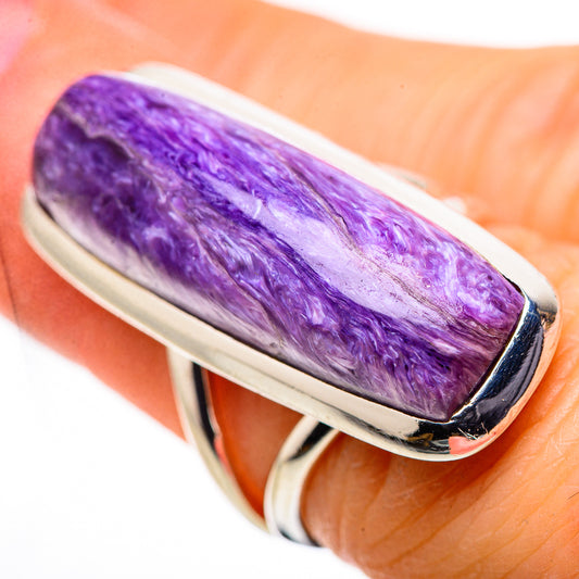 Charoite Rings handcrafted by Ana Silver Co - RING132756