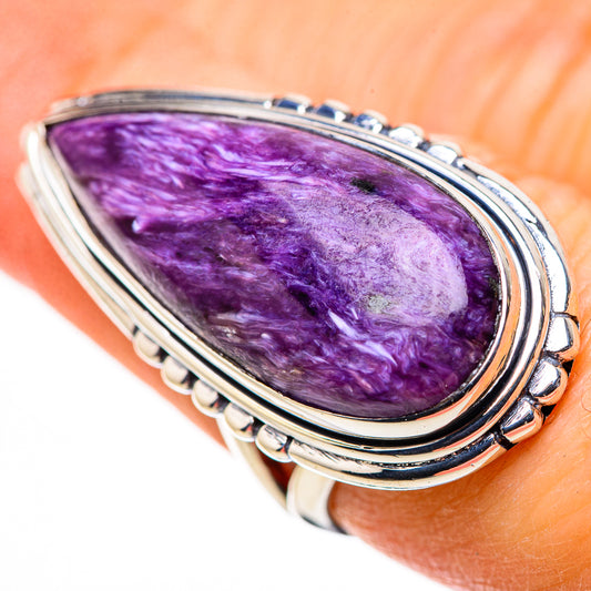 Charoite Rings handcrafted by Ana Silver Co - RING132757
