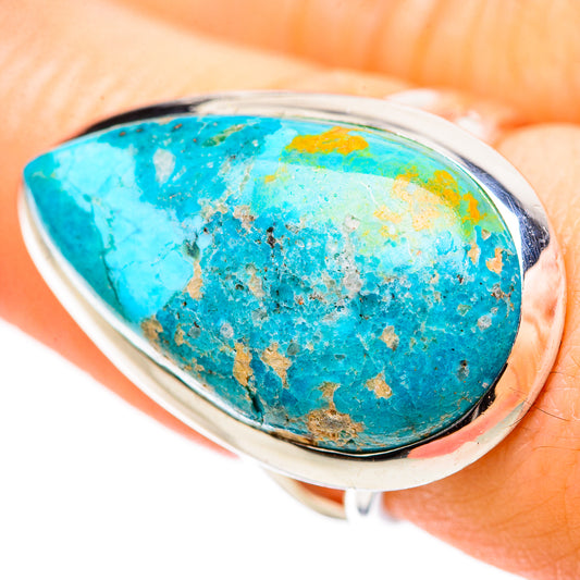 Chrysocolla Rings handcrafted by Ana Silver Co - RING132762