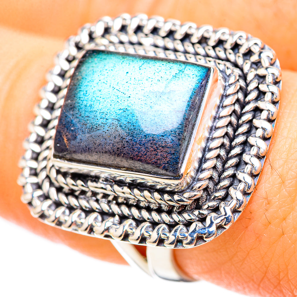Labradorite Rings handcrafted by Ana Silver Co - RING132763