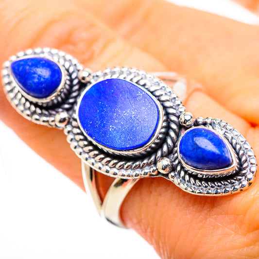 Lapis Lazuli Rings handcrafted by Ana Silver Co - RING132764