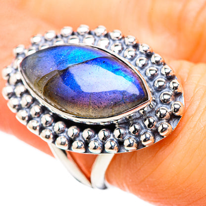 Labradorite Rings handcrafted by Ana Silver Co - RING132771