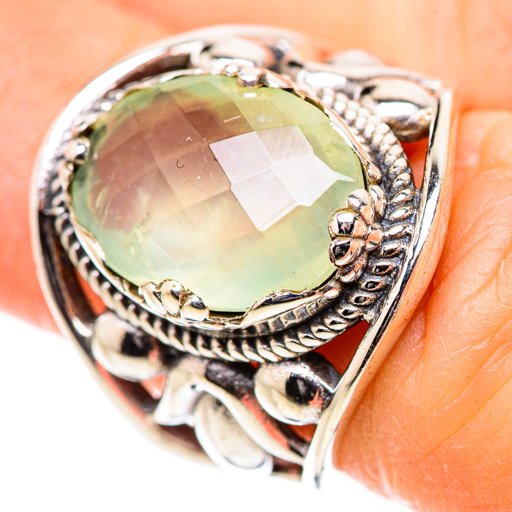 Prehnite Rings handcrafted by Ana Silver Co - RING132772