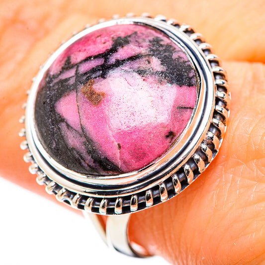 Rhodonite Rings handcrafted by Ana Silver Co - RING132777
