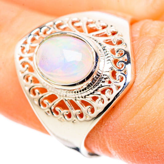 Ethiopian Opal Rings handcrafted by Ana Silver Co - RING132787