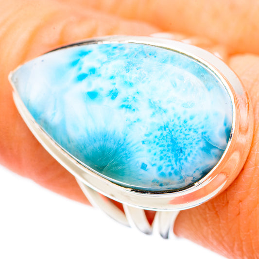 Larimar Rings handcrafted by Ana Silver Co - RING132789