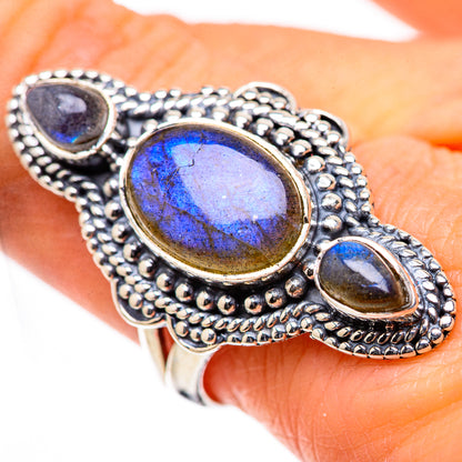 Labradorite Rings handcrafted by Ana Silver Co - RING132797