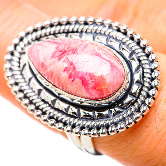 Rhodochrosite Rings handcrafted by Ana Silver Co - RING132806
