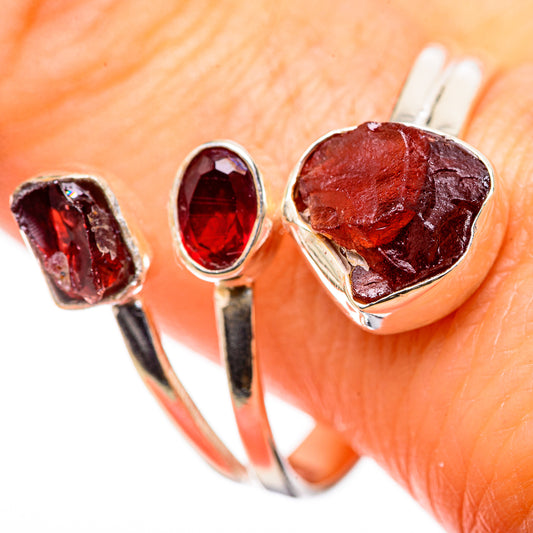 Garnet Rings handcrafted by Ana Silver Co - RING132807