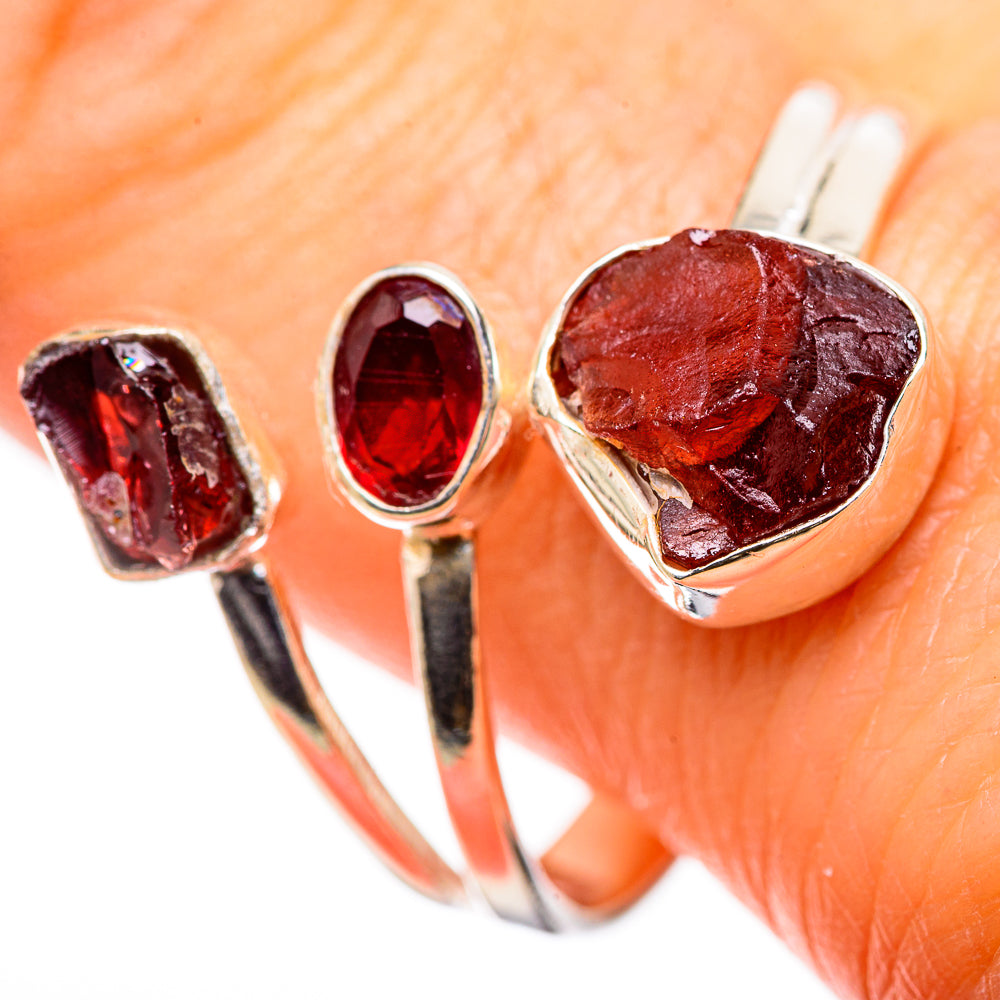 Garnet Rings handcrafted by Ana Silver Co - RING132807