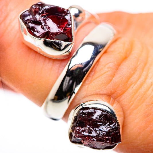 Garnet Rings handcrafted by Ana Silver Co - RING132808