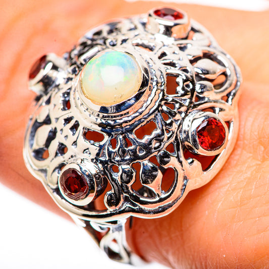 Ethiopian Opal Rings handcrafted by Ana Silver Co - RING132817