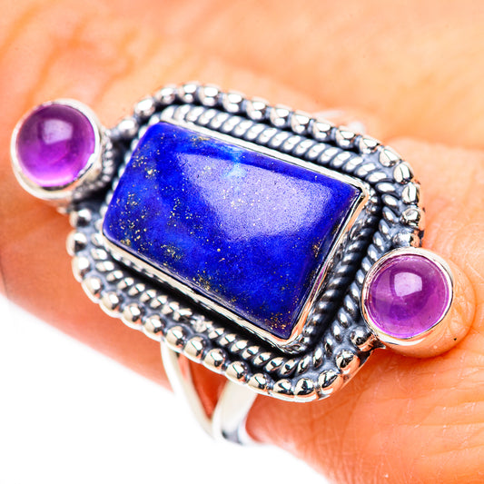 Lapis Lazuli Rings handcrafted by Ana Silver Co - RING132825